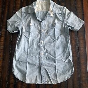 Boy's Light Blue Short Sleeve Shirt